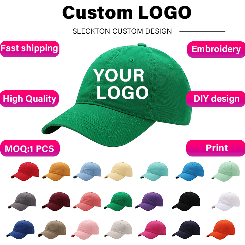 SLECKTON Custom เบสบอลหมวกแฟชั - Embroidery Design Logo บทวิจารณ์และราคา