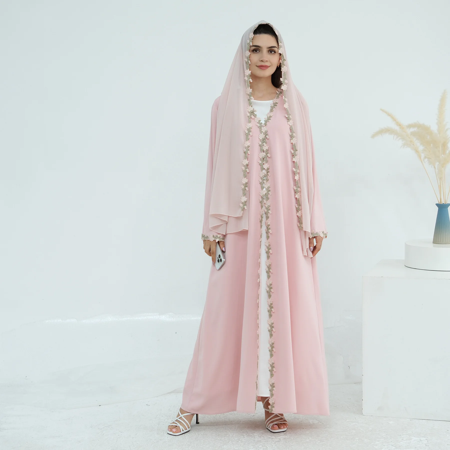 ชุดคลุมฮิญาบปักลายรอมฎอนสำหรับ - Embroidery Kebaya บทวิจารณ์และราคา