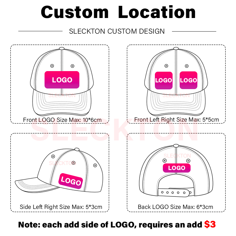 หมวกแก๊ปปีกกว้างปักโลโก้ SLECK - Embroidery Design Logo บทวิจารณ์และราคา