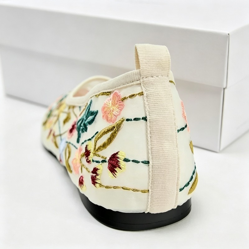 รอบ Toe ตาข่ายบัลเล่ต์รองเท้าผ - Embroidery Meaning บทวิจารณ์และราคา