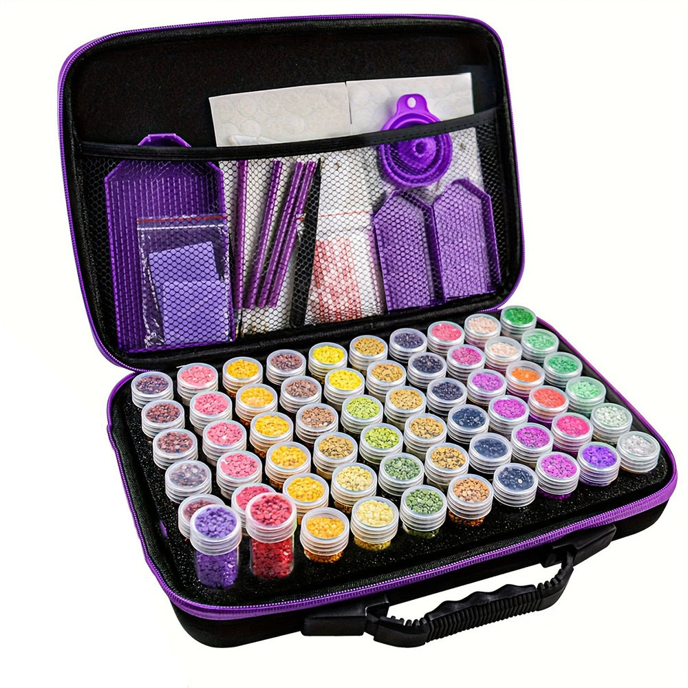 กระเป๋าเก็บภาพวาดเพชรแบบพกพา,  - Embroidery Bag บทวิจารณ์และราคา