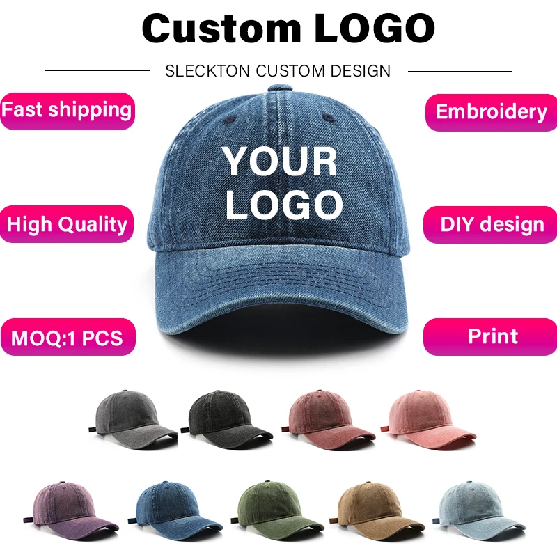 SLECKTON โลโก้ที่กําหนดเองเบสบ - Embroidery Design Logo บทวิจารณ์และราคา