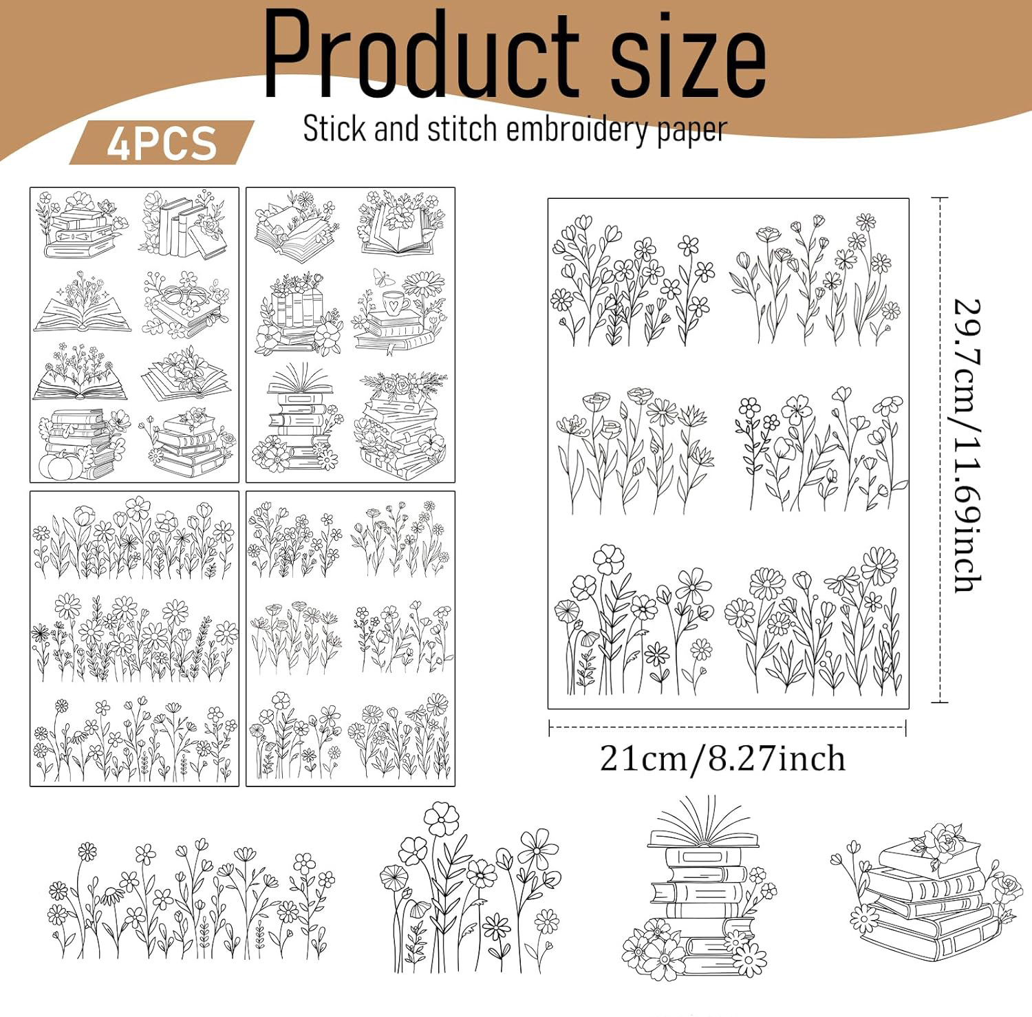 กระดาษลายปักสำเร็จรูป ชุดอุปกร - Embroidery Meaning บทวิจารณ์และราคา