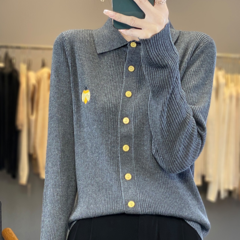 วินวีนีเสื้อผ้าผู้หญิง เสื้อคา - Embroidery Lady Bug บทวิจารณ์และราคา