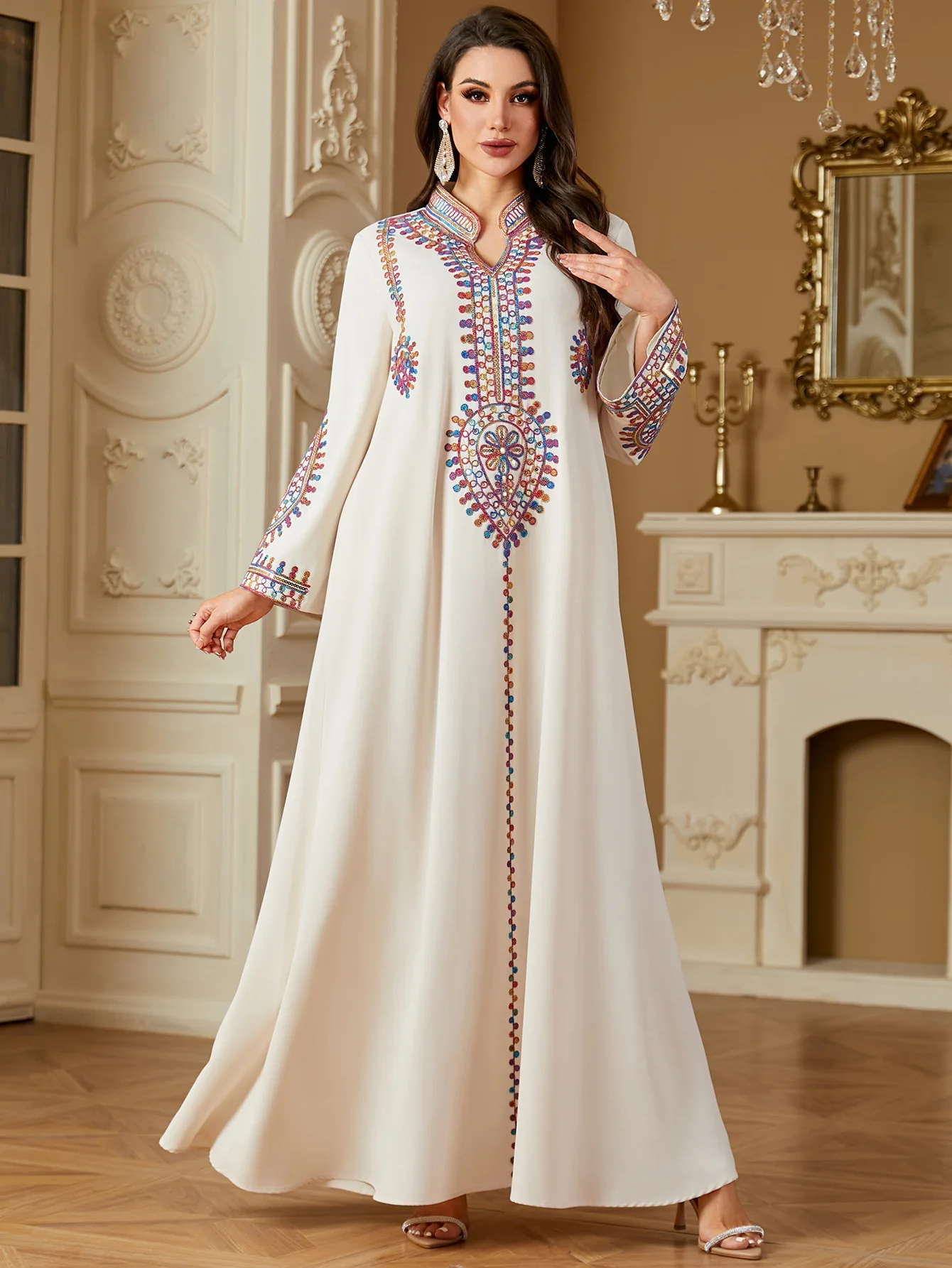 ชุดเดรสปักลายสำหรับงานอีด ผู้ห - Embroidery Kebaya บทวิจารณ์และราคา
