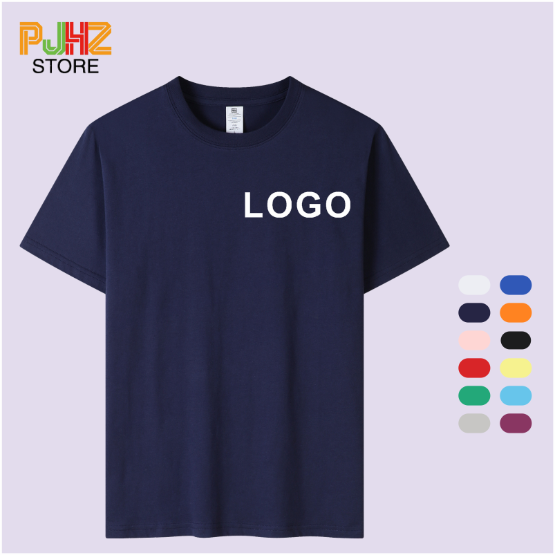 เสื้อยืดคอกลมแขนลำลองขาสั้นสำห - Embroidery Design Logo บทวิจารณ์และราคา