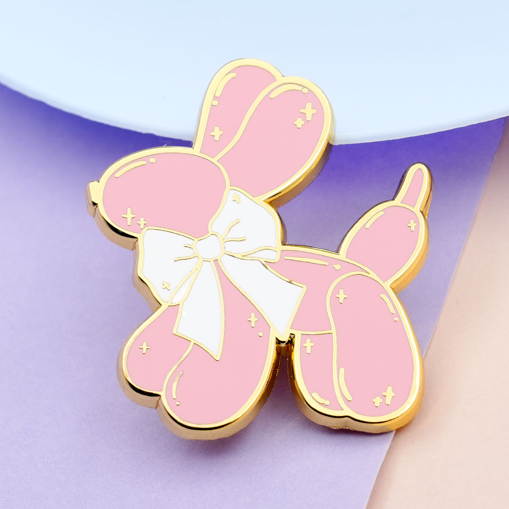 บอลลูนสีชมพูสุนัขEnamel Pinน่า - Embroidery Bali บทวิจารณ์และราคา