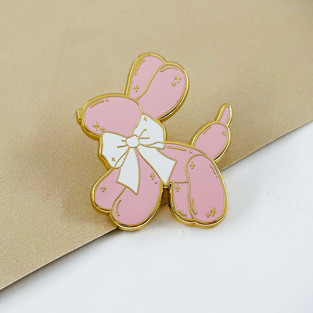 บอลลูนสีชมพูสุนัขEnamel Pinน่า - Embroidery Bali บทวิจารณ์และราคา