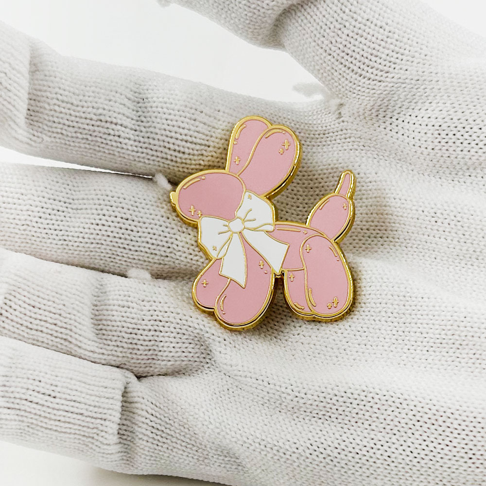 บอลลูนสีชมพูสุนัขEnamel Pinน่า - Embroidery Bali บทวิจารณ์และราคา