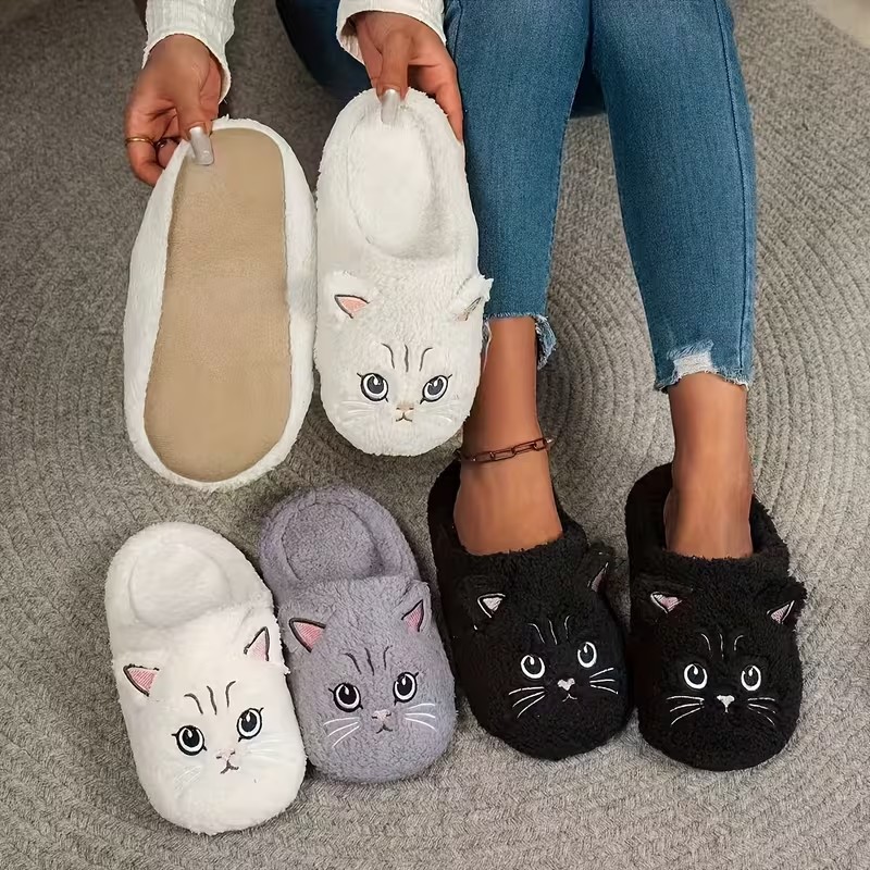 รองเท้าแตะขนสัตว์นุ่มสบายสำหรั - Embroidery Garments บทวิจารณ์และราคา